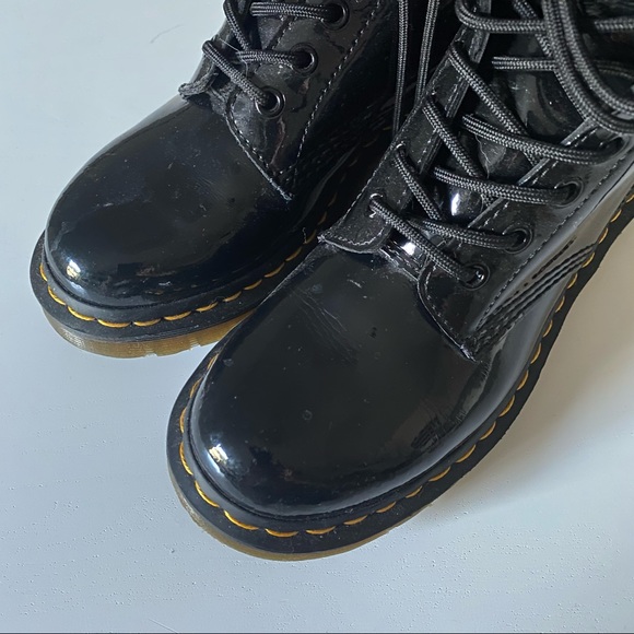 Dr Martens 1460 Black Patent Leather Size 6 - Picture 2 of 5